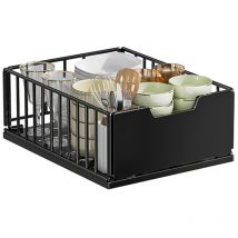 Kitchen Storage Rack Slide Drawer Storage Tray Pull Out Cabinet Organizer Seasoning Bottle Spice Storage Rack Kitchen Organizer - 25x40x18cm