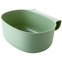 Kitchen Waste Collection Cup - Waste Bin for Worktop - Hanging Receptacle - 21 x 17.8 x 9cm (Green)