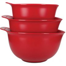 Kitchenaid - Set of 3 Mixing Bowls Empire Red