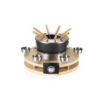 KITCHENCHEF Appareil à fondue 8 Personnes 1300W 2,7L 6 Coupelles incluses