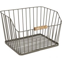 KitchenCraft Drahtkorb, schwarz, groß