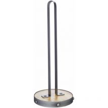 Kitchen Craft - KitchenCraft Portarrollos de cocina Industrial de metal / madera, 31 cm (12')