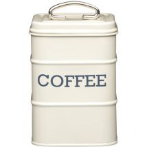 Kitchencraft - Living Nostalgie Metallic-Kaffeedose, 11 x 11 x 17 cm - Creme