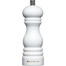 Masterclass - KitchenCraft Pfeffer- und Salzmühle mit austauschbarem Deckel, Kunststoff, Weiß, 12 cm