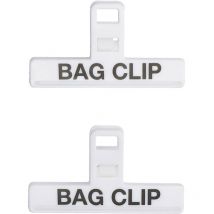 Kitchencraft Set De 2 Clips De Tasche De Kunststoff Medium, Mehrfarbig