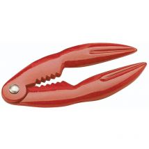 Kitchencraft - Pinza para cangrejo y langosta, de metal duradero, robusta y versátil, 14 x 7 cm, roja