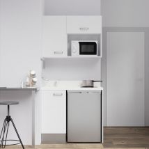 Kochnischen K00L - 100 cm - weiß - Snova - Spüle links