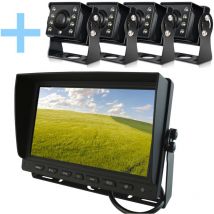 Yatek - Kitde telecamera de parcheggio Schermo ahd 9' + 4 telecamera 1080P 160o vista posteriore