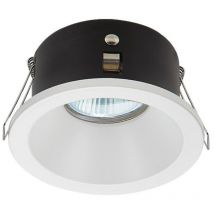 Coupelle Fixe Blanche Mat IP65 Ronde D85 Pour Ampoule led GU10 zambelis