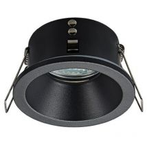 Coupelle Fixe Noir mat IP65 Ronde D85 Pour Ampoule LED GU10 ZAMBELIS