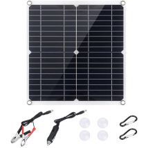 Decdeal - Kits de panneaux solaires flexibles 300 w Panneau solaire en silicium monocristallin avec contrôleur 40 a, interface de serrage de batterie