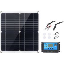Kits de panneaux solaires flexibles 300 w Panneau solaire en silicium monocristallin avec contrôleur 50 a, interface de serrage de batterie DC5521