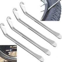 Litzee - Kits de réparation 4 pcs Métal Levier Démonte-Pneu Pelle Tire Lever Pneu de vélo Outils Crochets Tyr vélos Métal Retrait Outil Leviers