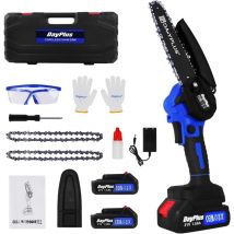 Kits de tronçonneuse 2200W Power Operated Electric Chain Saw 6 ' couper des branches de bois avec 2pcs Li-Ion Battery&2 chaîne, 2200W, longueur de la