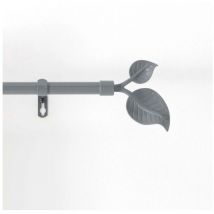 Kit de tringle à rideaux Feuillu gris