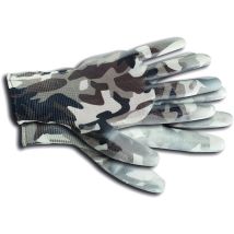 Kixx - Handschuhe Für Die Gartenarbeit, Camouflage-weiß - Größe 9