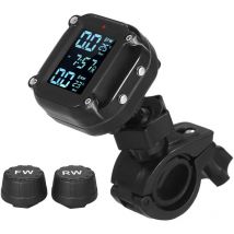 Kkmoon Système de surveillance de la pression des pneus de moto étanche 7 modes d'alarme sans fil tpms Réveil automatique et sommeil Port de charge