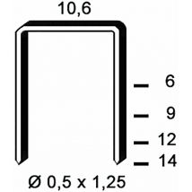 Klammern Type pf 6 mm aus Stahldraht verzinkt (5000 Stück) - Alsafix