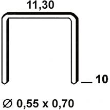 Tackerklammern Type 53 10mm - Rückenbreite 11,3mm, Stahldraht verzinkt - 4000 Stück - Alsafix
