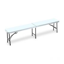 Gartenfreund Horeca Bank 183x30x44h cm klappbar weiß