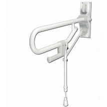 Klappbare Doppelstange mit verstellbarem Fuß AKW Weiß - 01830WH-LS