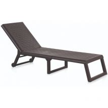 Klappbare Sonnenliege Mit Rädern Farbe: Wengue 58x42x199cm Modell: Dream Sp Berner