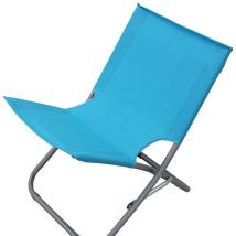 Klappbare Strandliege blau für Strand Garten Mod. Steel Oxford