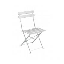 Klappbarer Gartenstuhl mit elfenbeinfarbener Eisenstruktur - Urbino