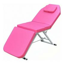 Senderpick - Massageliege klappbar 3 Sektionen klappbar klappbar Kosmetikliege spa Salon Kosmetikliege für Salon Spa Beauty (rosa)