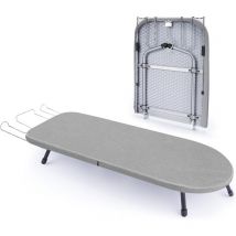 Klappbares Tischbügelbrett Mit Eisenständer, Kleines Bügelbrett Mit Anti-rutsch-klappbeine, Stabil Metallgewebe Bügelbrett Für Wohnheime, Wohnungen 