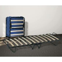 Dmora Klappbett mit Lattenrost und Matratze, Maße 190x80x30 cm