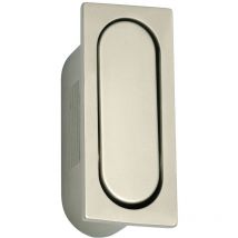 Klapp-Muschelgriff Breite 22 mm, Höhe 52 mm, zn vernickelt matt
