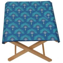 Klapphocker Eichenholz Jakarta Marine 43x43x42cm - Delumi