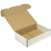 Transpak - Klappschachtel 1-wellig Maße 300x215x77mm A4 Qualität 1.20 b weiß weiss