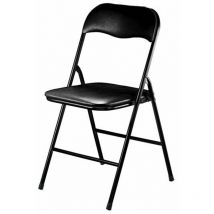 Klappstuhl aus Innen- oder Außenstahl mit Sitz und zurück in ppcp -gepolsterten Kleider - Shadow - Shadow