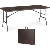 Viking Choice - Klapptisch - Campingtisch - 179x74 cm - Holzmuster