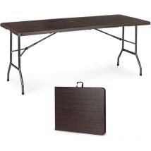 Viking Choice Klapptisch 180x70 cm – HDPE – Faltbar – Rutschfeste Füße – Stabil – Wasserdicht – Ideal für Garten und Veranstaltungen