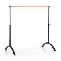 Klarfit - Bar Lerina Ballettstange mobil 110x113cm höhenverstellbar Stahl schwarz