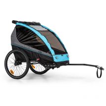 Kiddy King remorque de vélo pour enfants Jogger-Buggy 2 places 40 kg