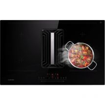 Klarstein - 2 en 1 Plaque de Cuisson Induction Encastrable avec une Hotte Aspirante Table de Cuisson à 4 Anneaux Commande Tactile avec Hotte