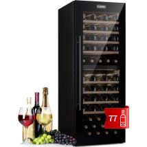 Klarstein - Barossa 77 Duo Weinkühlschrank 2 Zonen 191 l 77 Fl. Touch led schwarz
