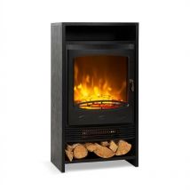 Klarstein - Cheminee Electrique Effet Flamme, Cheminée Electrique Decorative Chauffante de 900W/1800W, Minuterie, Fausse Cheminée a led, Chauffage
