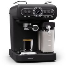 Cafetiere avec Mousseur de Lait, Cafetières, Machines à Café et Machines à Expresso 19 Bar, Cafetière Electrique Acier Inoxydable 1350W, Machine a