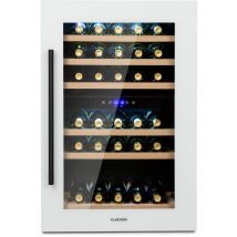 Klarstein - Cave a Vin Encastrable, Caves à Vin de 132L avec une Porte en Verre, Cave a Vins à Double Zone, Bar Intérieur/Extérieur, Frigo Vin, Cave