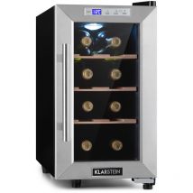 Klarstein - Cave a Vin, Réfrigérateur à Vin sur Pieds avec Porte en Verre, Cave à Vin de Vieillissement, Prosecco, Bière, Ecran Tactile,