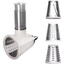Klarstein - Chiara accessoire-salade - robot hachoir, accessoire à salade polyvalent, 3 lames en acier inoxydable, facile à assembler & nettoyer,