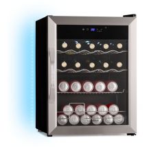 Klarstein - Coachella 65 Smart Frigo à Boissons - 60L Réfrigérateur à Boissons, WiFi, led, 3-18°C, Acier Inoxydable, Étagères Amovibles, Silencieux,