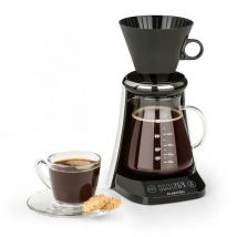 Excelsa Machine à café à filtre rond, 30 tasses, boîtier en acier inoxydable, 950Watts, robinet, fonction maintien au chaud, indicateur de niveau