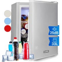 Klarstein - Mini Frigo de Chambre de 33L pour Snacks et Boissons, Petit Frigo Top Silencieux, Mini Bar, Petit Réfrigérateur Camping, Mini Frigo