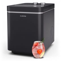 Klarstein - IceCraft Machine à glaçons - 12 kg/24 h, Glaçons en 6 min, 2 tailles, machine à glaçons maison, petite machine à glaçons, design moderne,
